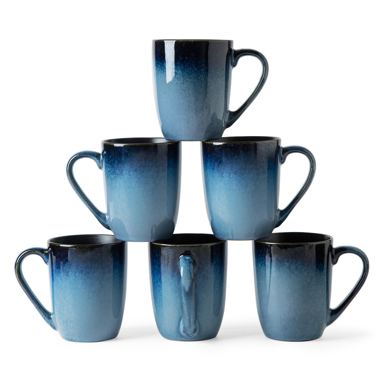 MONITO mug face avant bleu ice-snow montrant esthétique artisanale