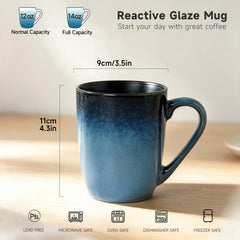 MONITO six mugs disposés sur table pour service coordonné pratique