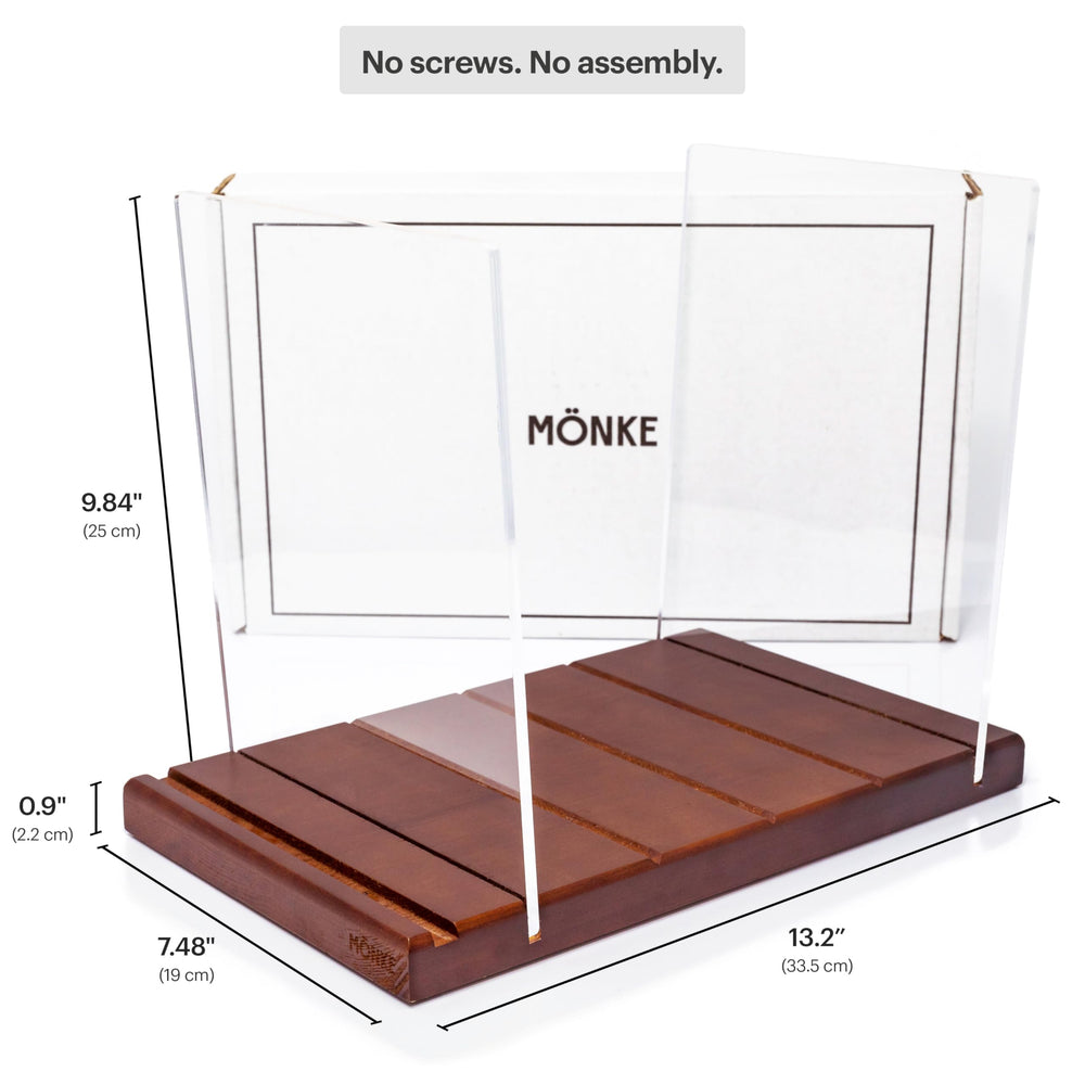 MÖNKE comparaison d'échelle avec un album pour visualiser la capacité réelle