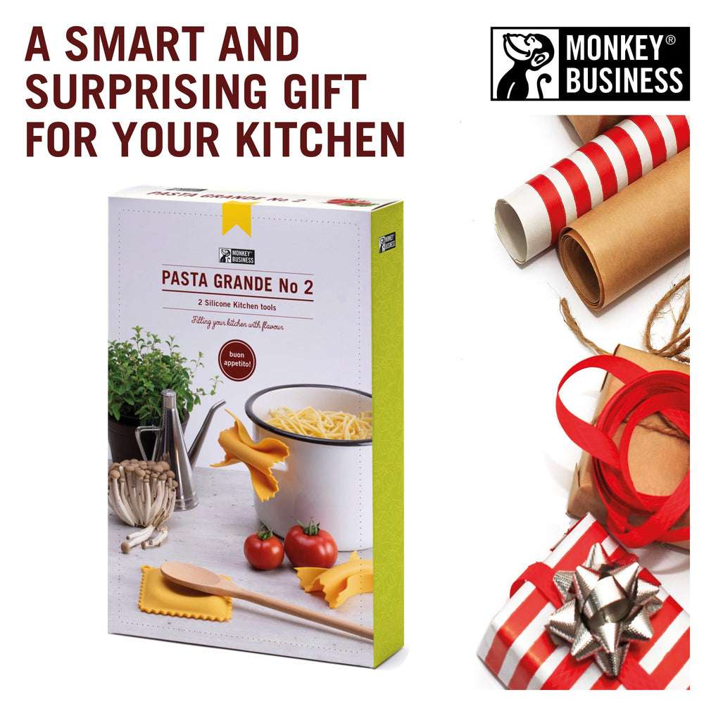 Monkey Business mise en scène sur table de cuisine, design ludique et fonctionnel
