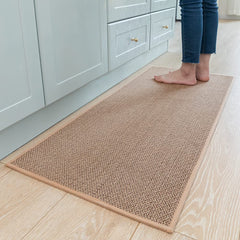 MontVoo face avant du tapis beige montrant protection du sol