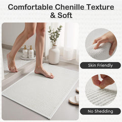 MontVoo gros plan fibres chenille absorbantes pour séchage rapide