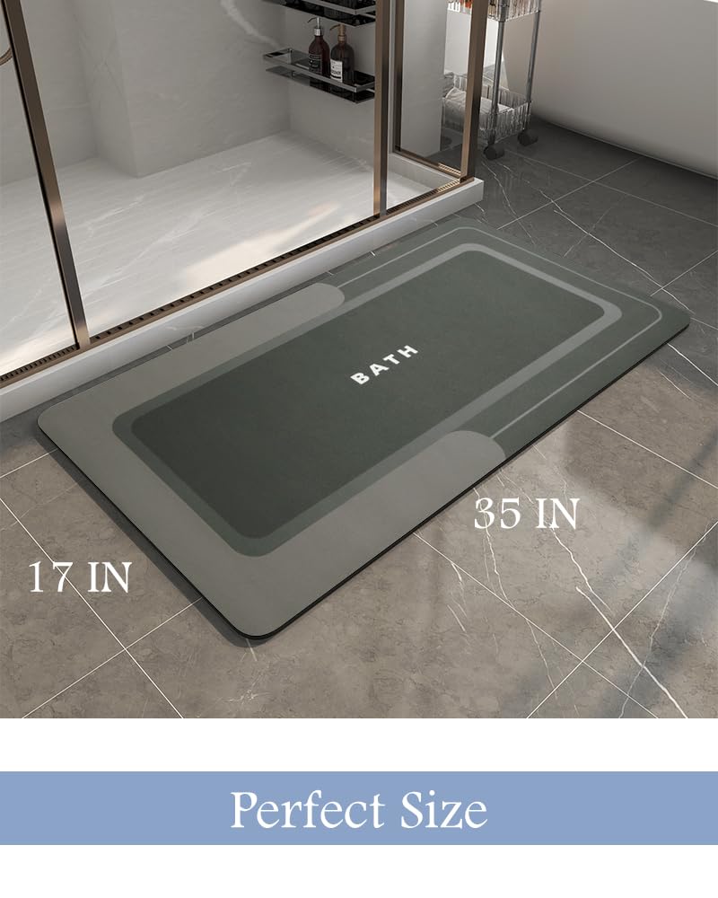 MontVoo tapis comparé à une chaussure, montre taille 17x35 pouce