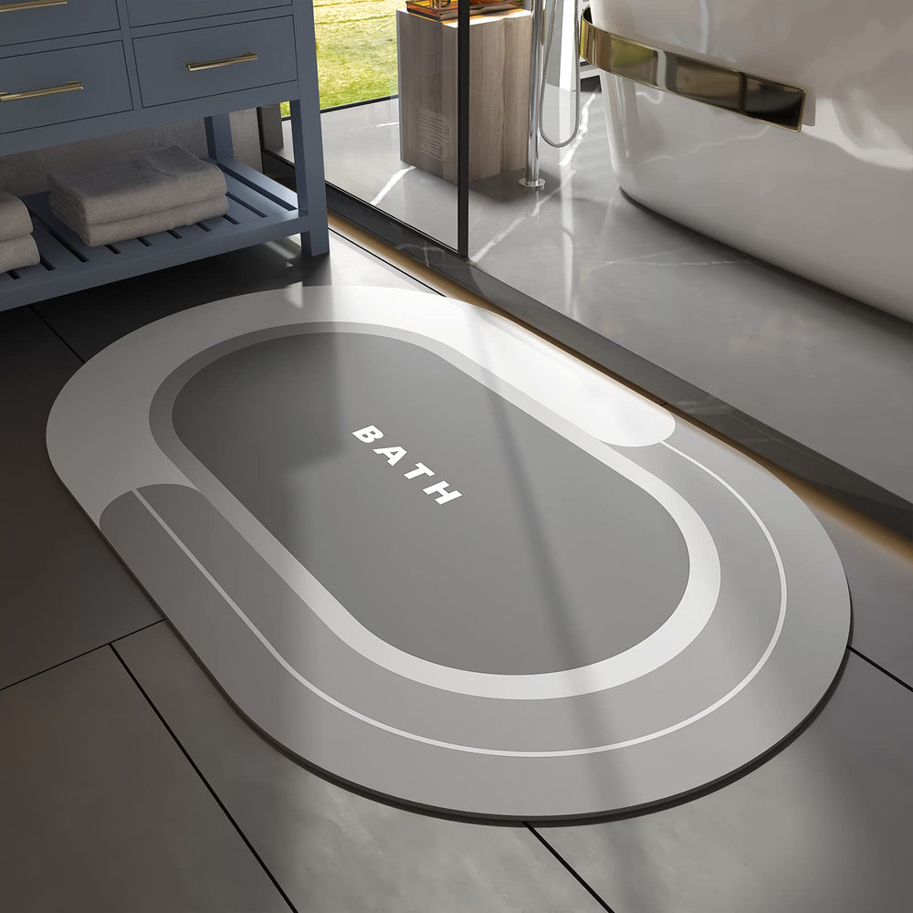 MontVoo tapis devant baignoire gris protégeant le sol anti-glisse