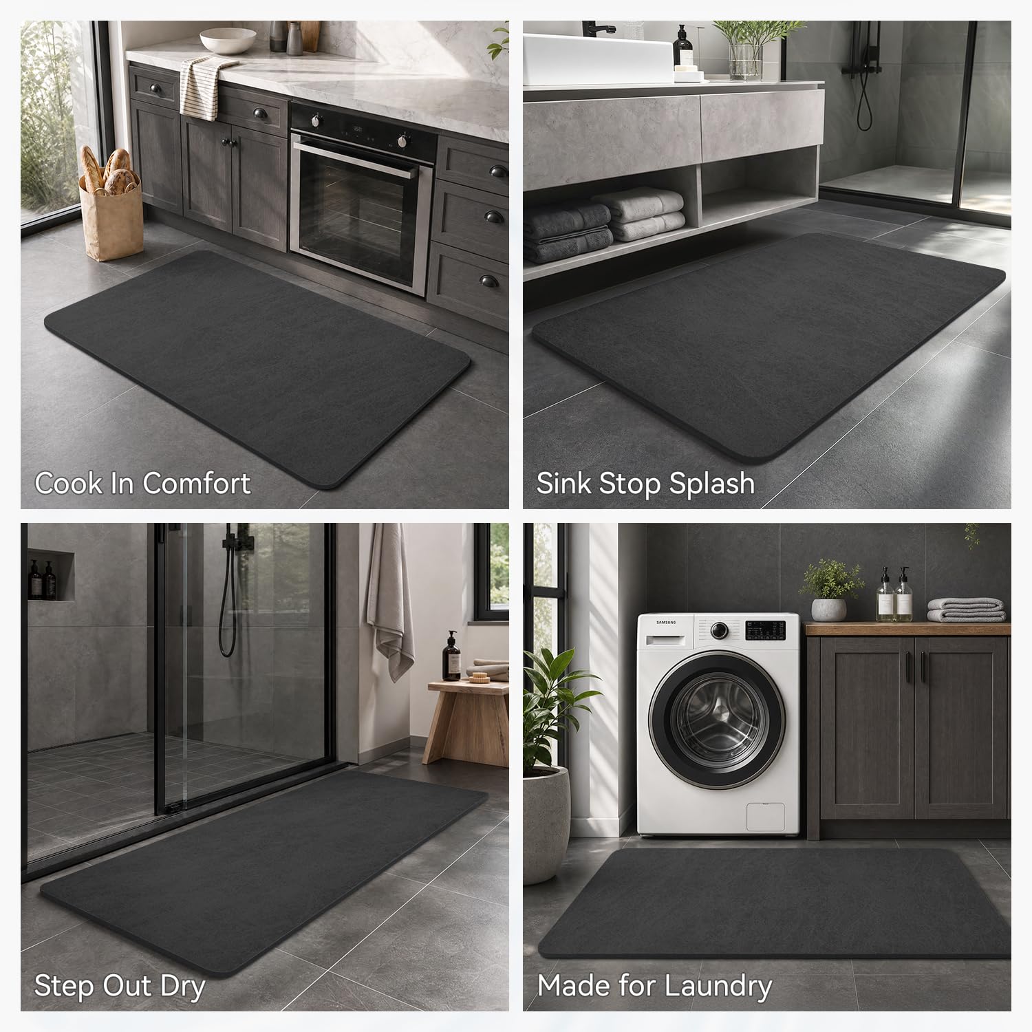 MontVoo tapis glissé sous porte illustrant faible épaisseur pratique