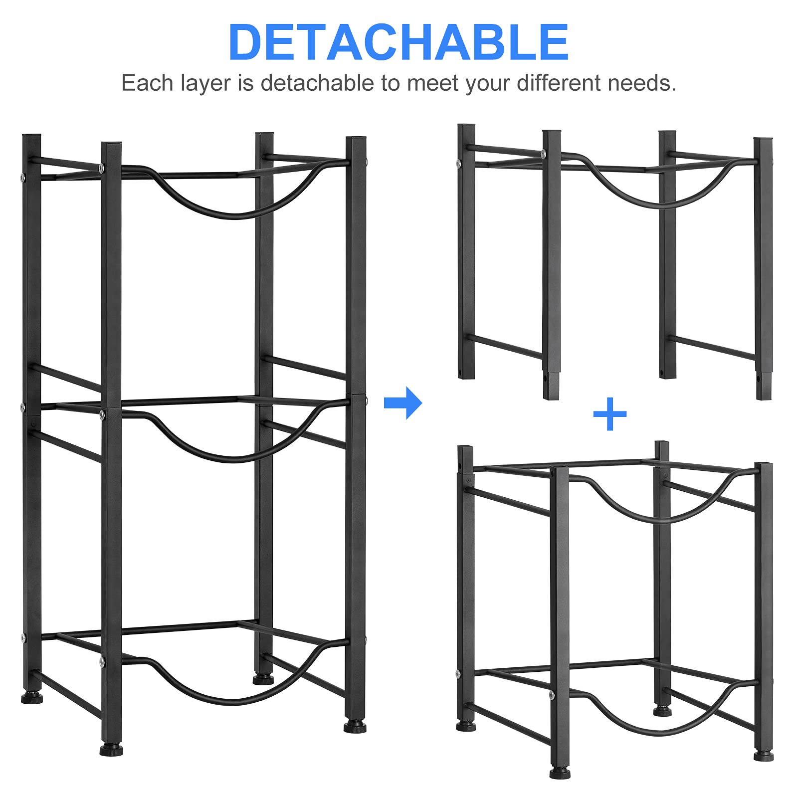 MOOACE configuration détachable montrant deux niveaux pour petit espace