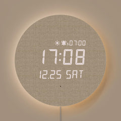 mooas horloge face frontale affiche heure lisible et design chaleureux