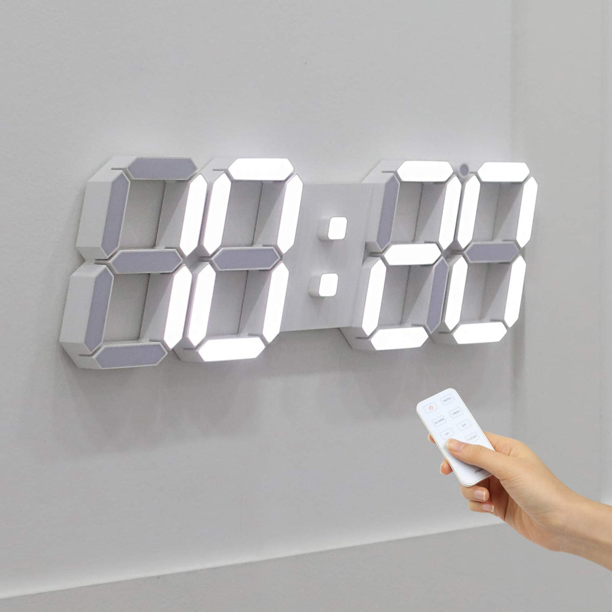mooas horloge LED face avant grande lisibilité moderne