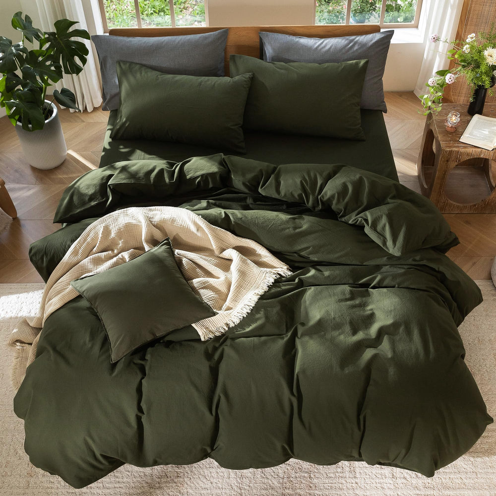 MooMee housse posée sur lit, rendu décoratif et style relax