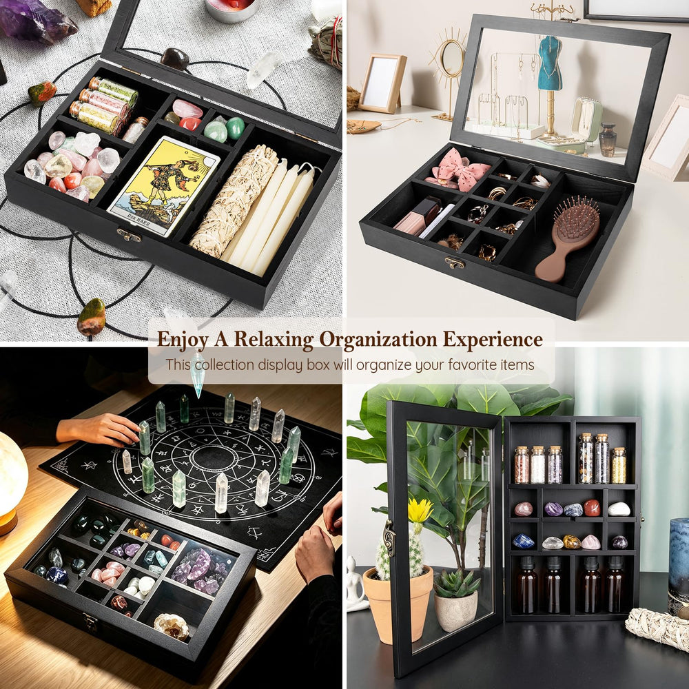 Mooncraftlogy boîte personnalisée avec étiquettes pour DIY et rangement sur mesure