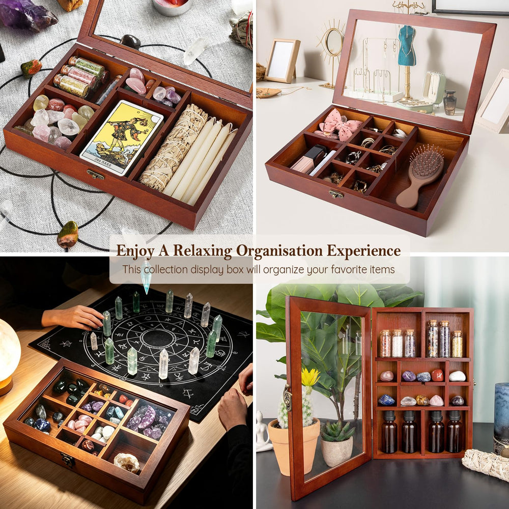 Mooncraftlogy boîte utilisée comme organiseur bijoux montrant rangement soigné