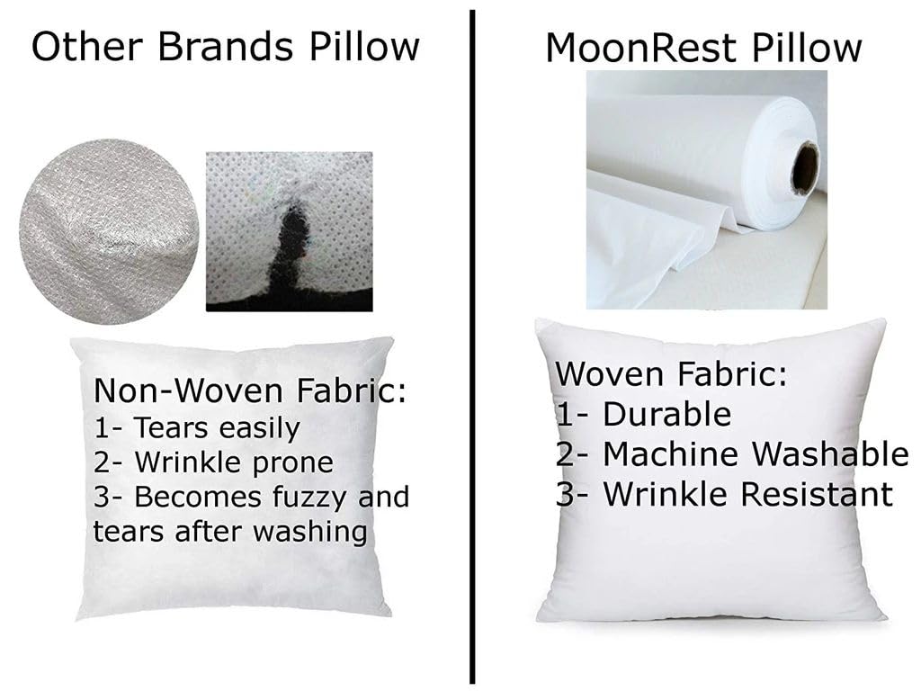 MoonRest deux coussins stylisés créant ambiance chaleureuse