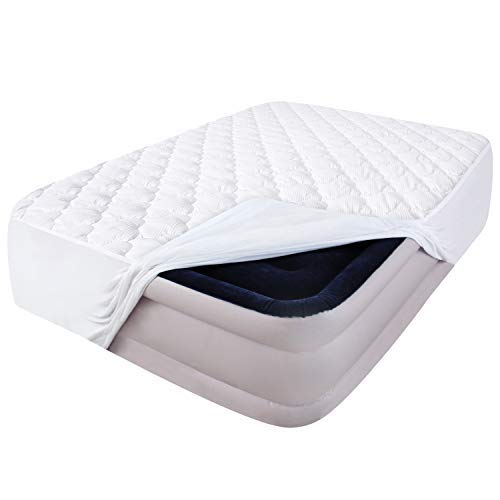 Moonsea housse matelas twin avant déballage montrant emballage compact et gain de place