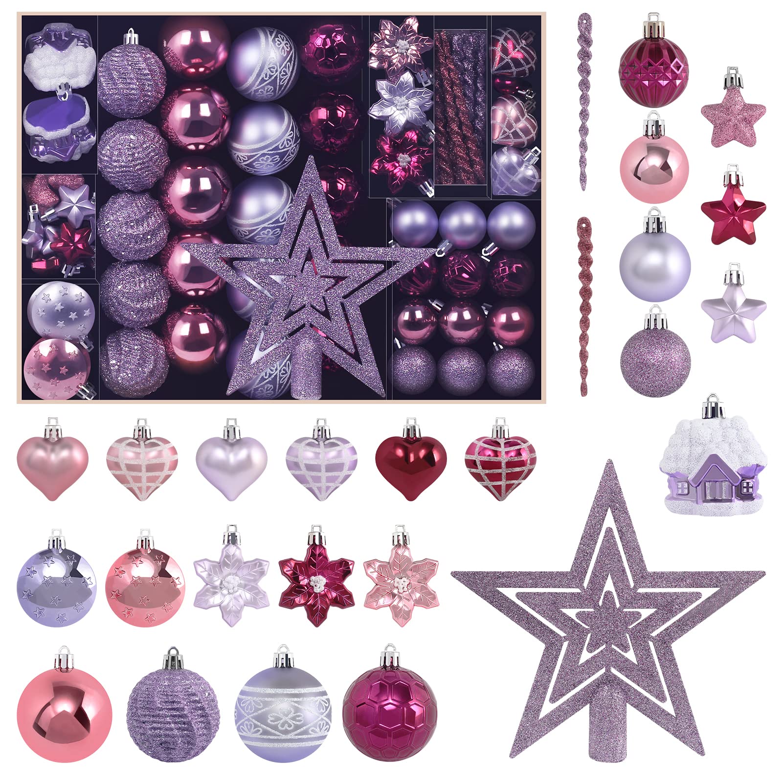 MoonXmas vue d'ensemble du coffret 88 pièces montrant variété et praticité