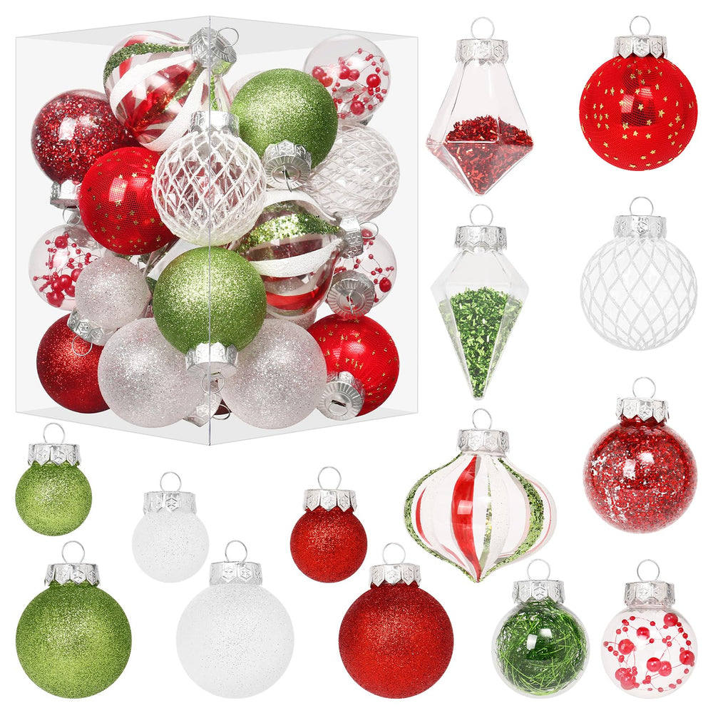 MoonXmas image avant de la boîte montrant 34 ornements pratiques
