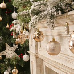 MoonXmas étoile de sommet détaillée, finition stable pour couronner le sapin