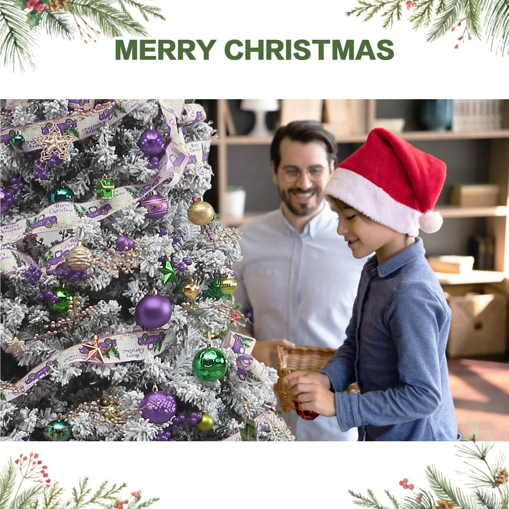 MoonXmas sapin décoré violet et rose illustrant ambiance chaleureuse