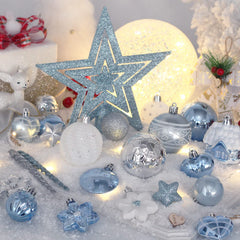 MoonXmas sommet d'arbre 7,9 pouces prêt à poser, fini cohérent