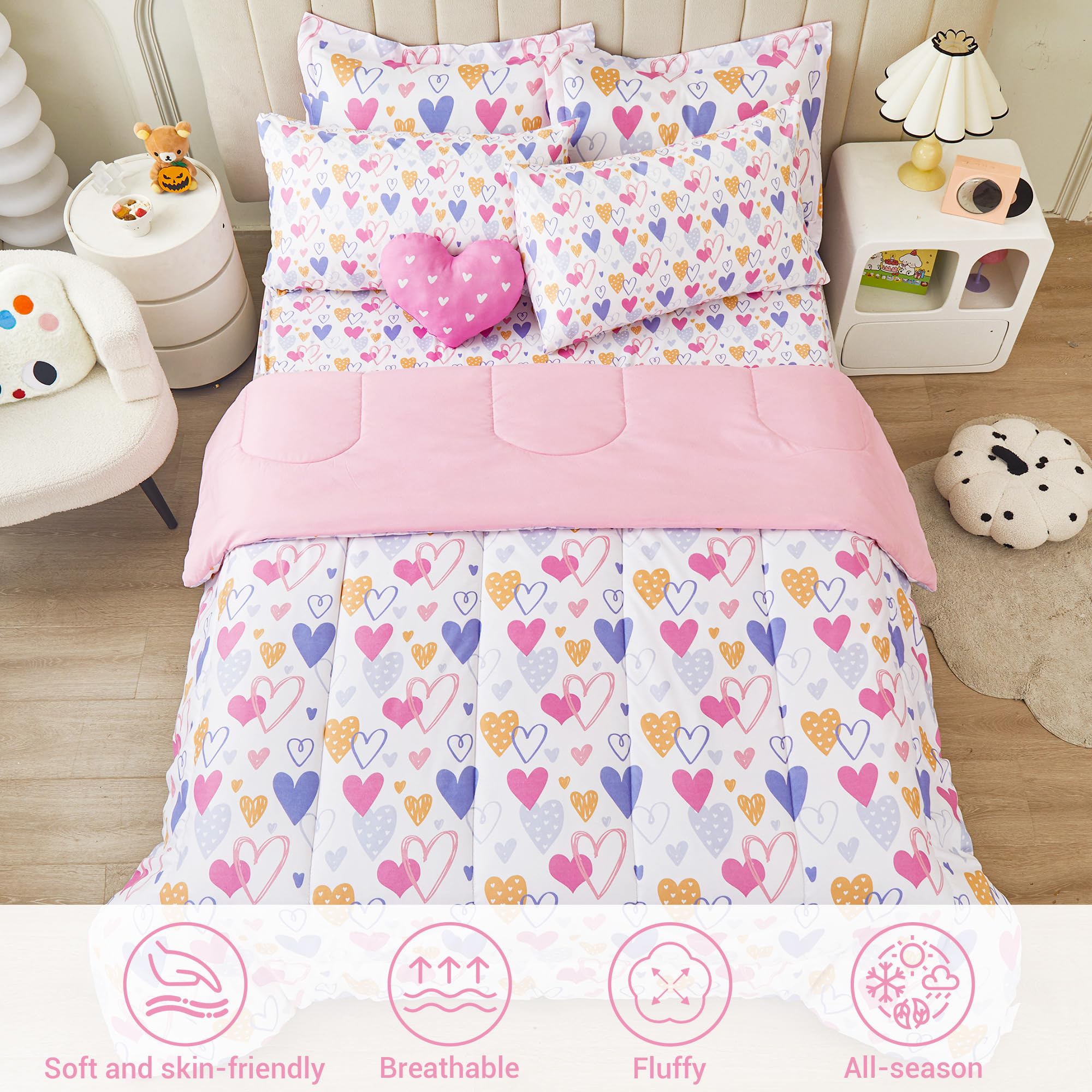 Mooreeke taies et coussin décoratif assortis ajoutent touche ludique