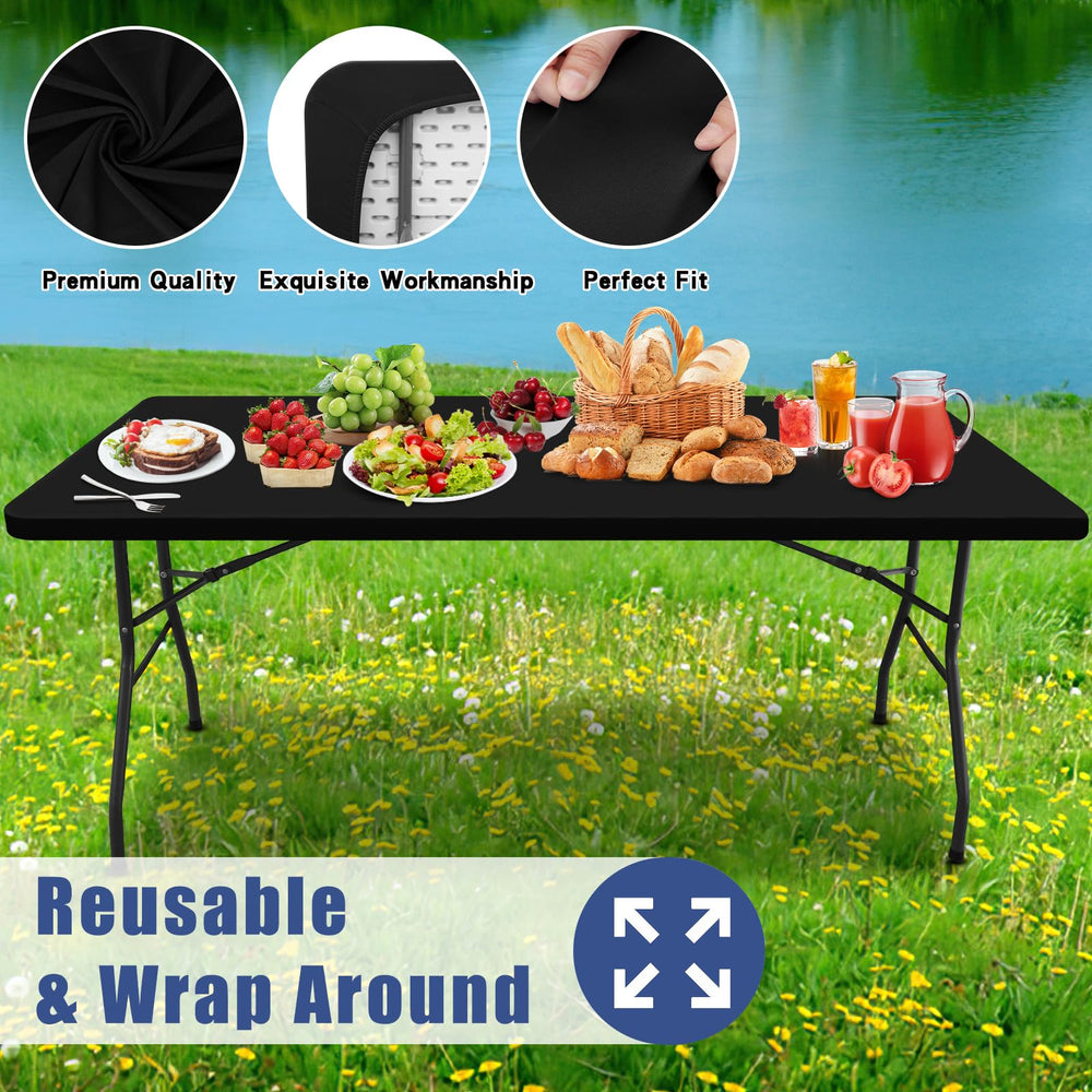 Moosfor nappe sur table en extérieur démontrant protection contre éclaboussures