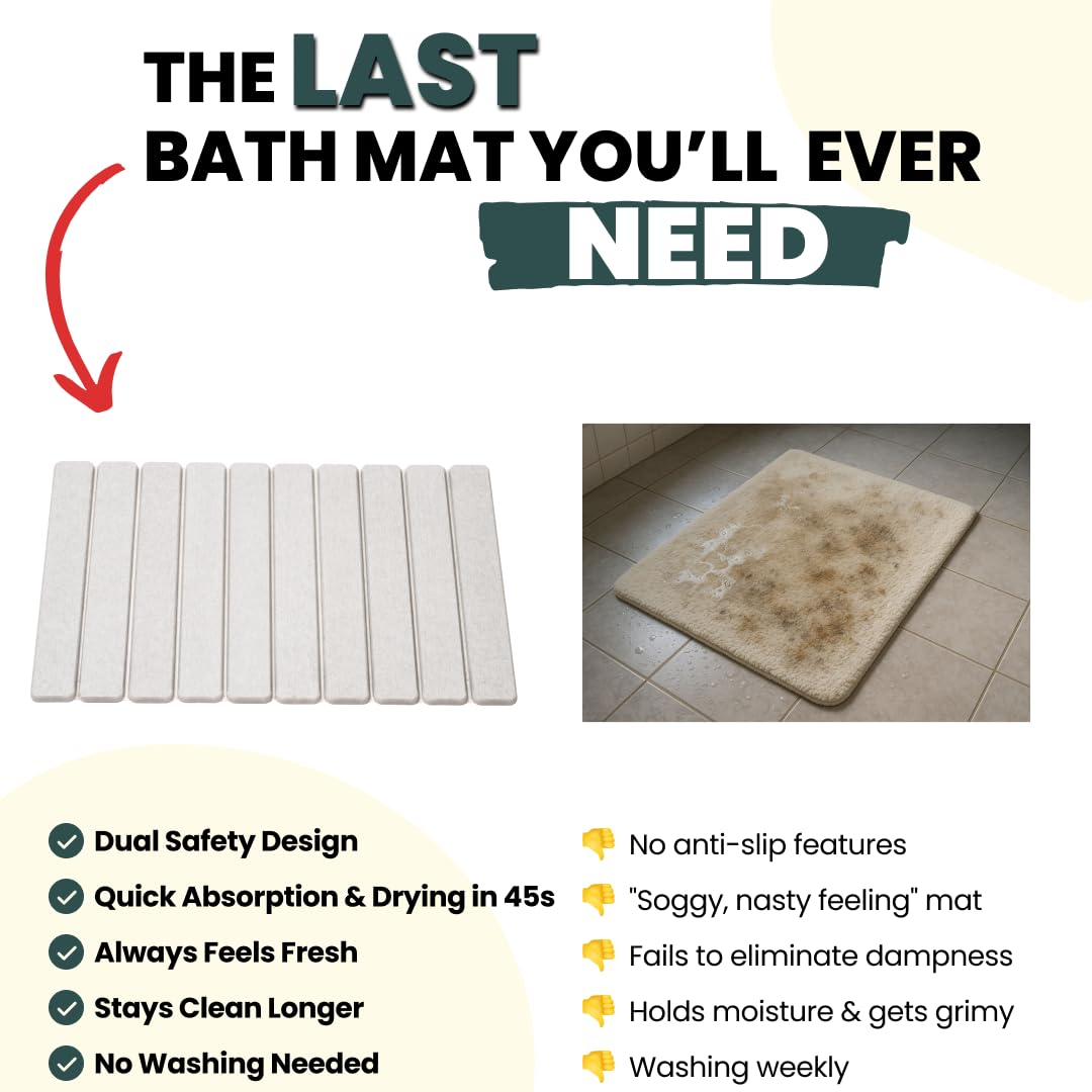 MOPHONICHOME tapis placé à la sortie de douche assurant sécurité