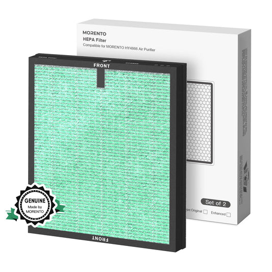MORENTO vue avant du pack de filtres HY4866 pour remplacement rapide