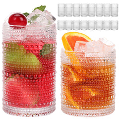 Moretoes verres devant ensemble montrant design hobnail et élégance