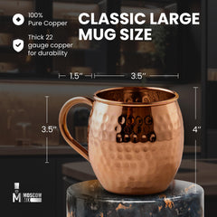 Moscow-Mix comparaison d'échelle montrant capacité 16 oz pratique