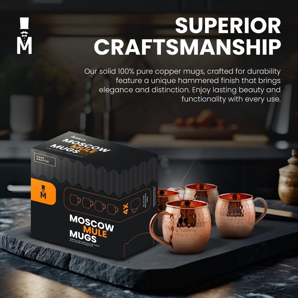 Moscow-Mix mug à l'échelle d'une main pour visualiser la taille