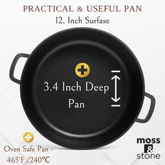 Moss & Stone couvercle en verre trempé pour surveillance de cuisson sans perte de chaleur