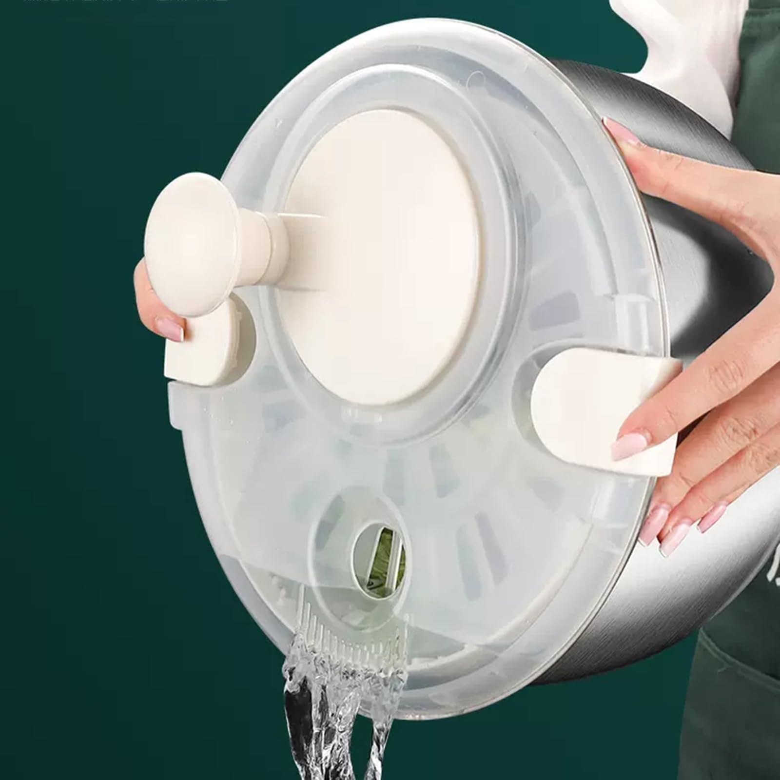 MOUNW couvercle avec grand bouton ergonomique pour essorage sûr