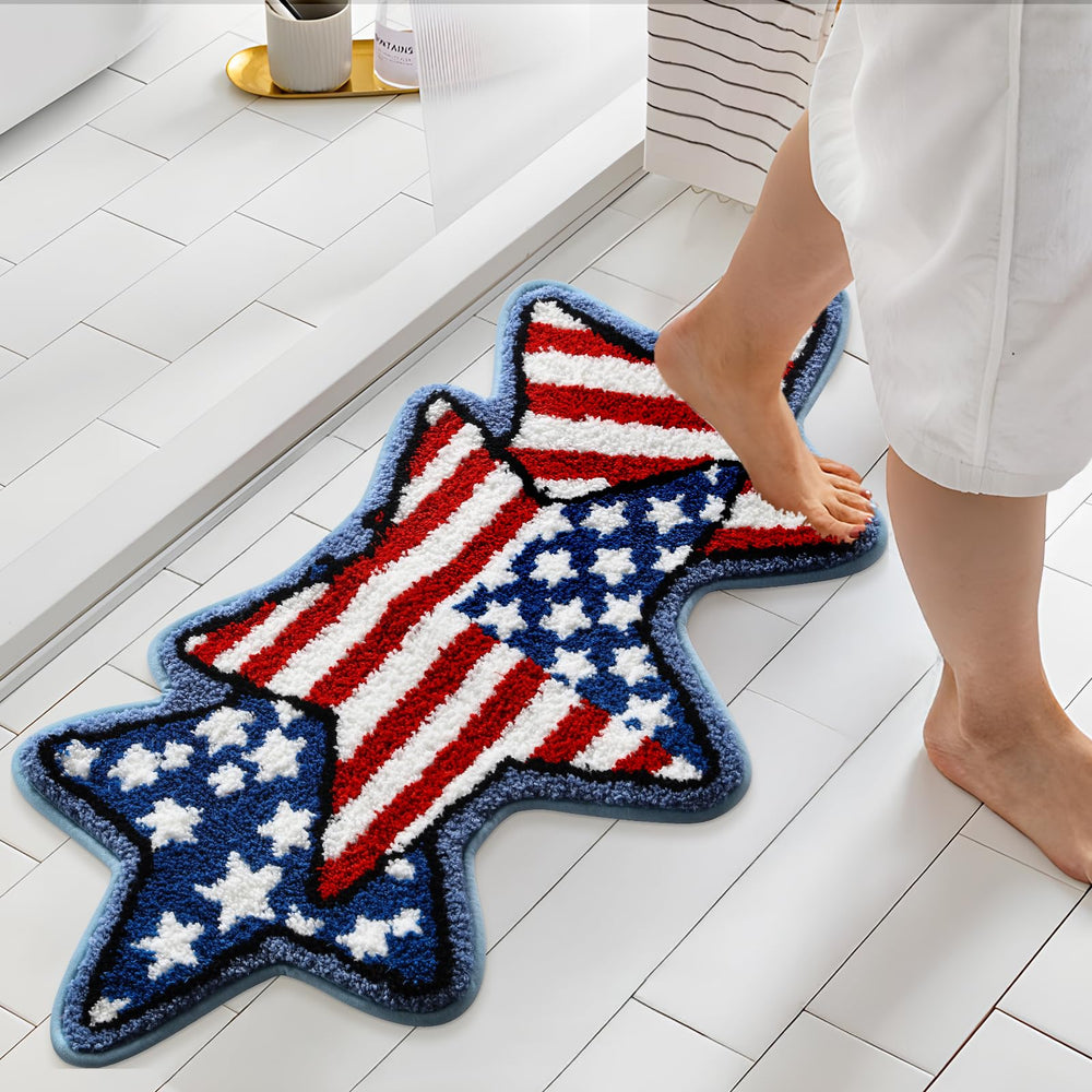 Moutina gros plan drapeau américain montrant couleurs nettes et durable