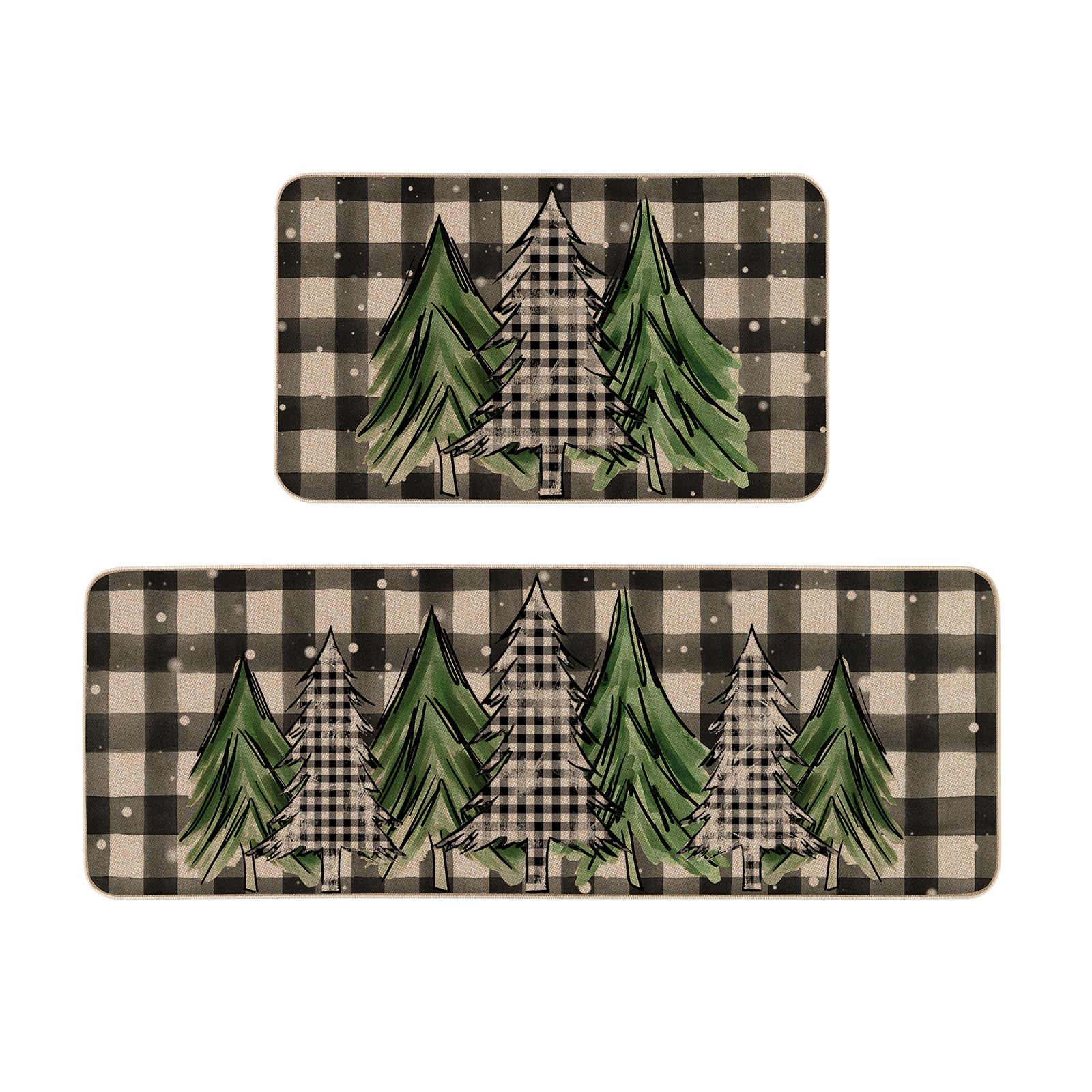 Moutina vue du recto du tapis avec motif festif et accueil chaleureux