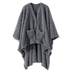 Mowkim châle portable face avant montrant coupe cape et confort