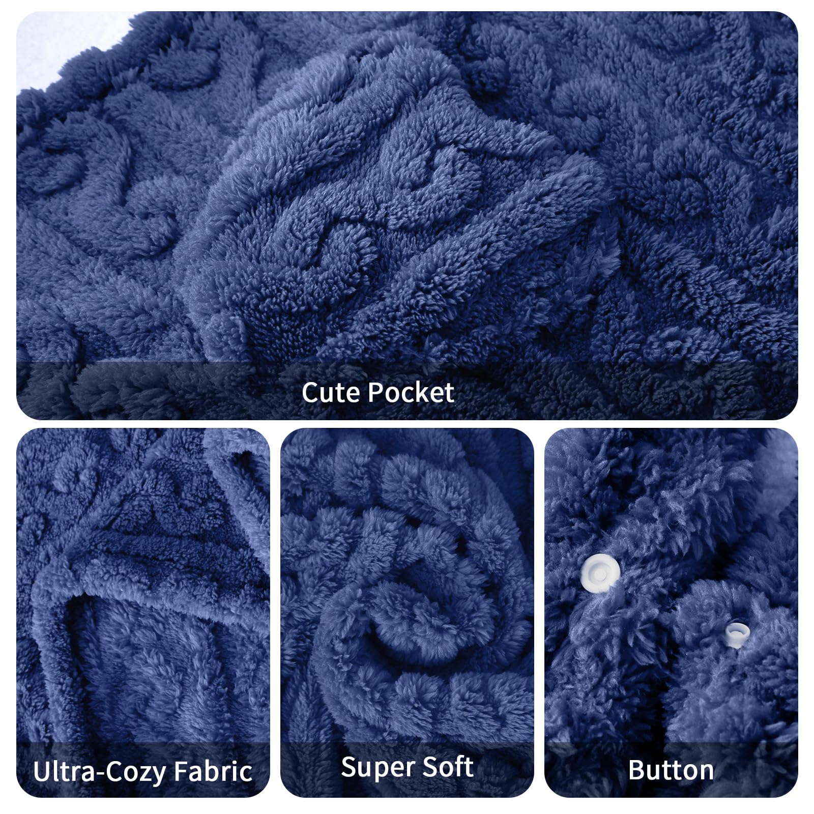 Mowkim comparaison taille montrant 58 x 64 pouces couverture généreuse