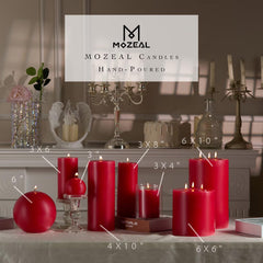MOZEAL bougie allumée sur table apportant lumière chaleureuse