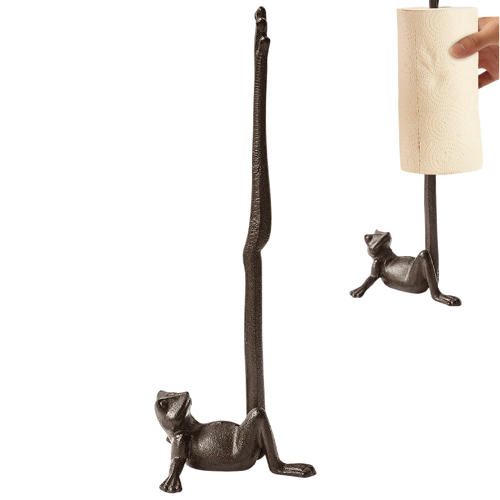 mozhixue porte-essuie-tout grenouille vue frontale décorative et stable