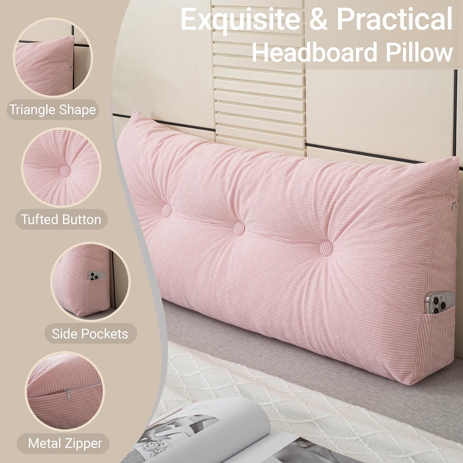 MQK coussin séché au soleil pour refluffing rapide et hygiène facilitée