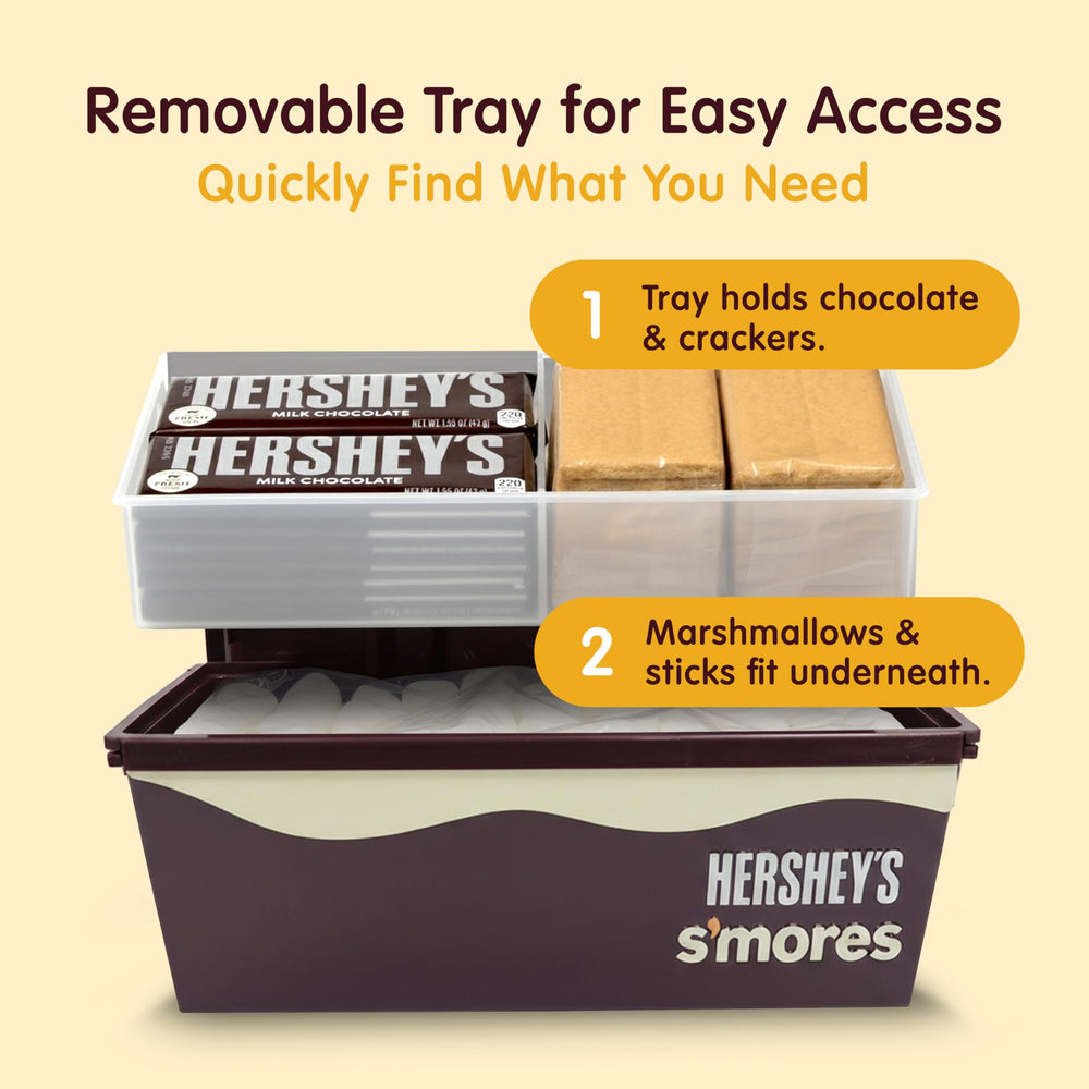 Mr. Bar-B-Q caddy en usage camping facilitant préparation s'mores