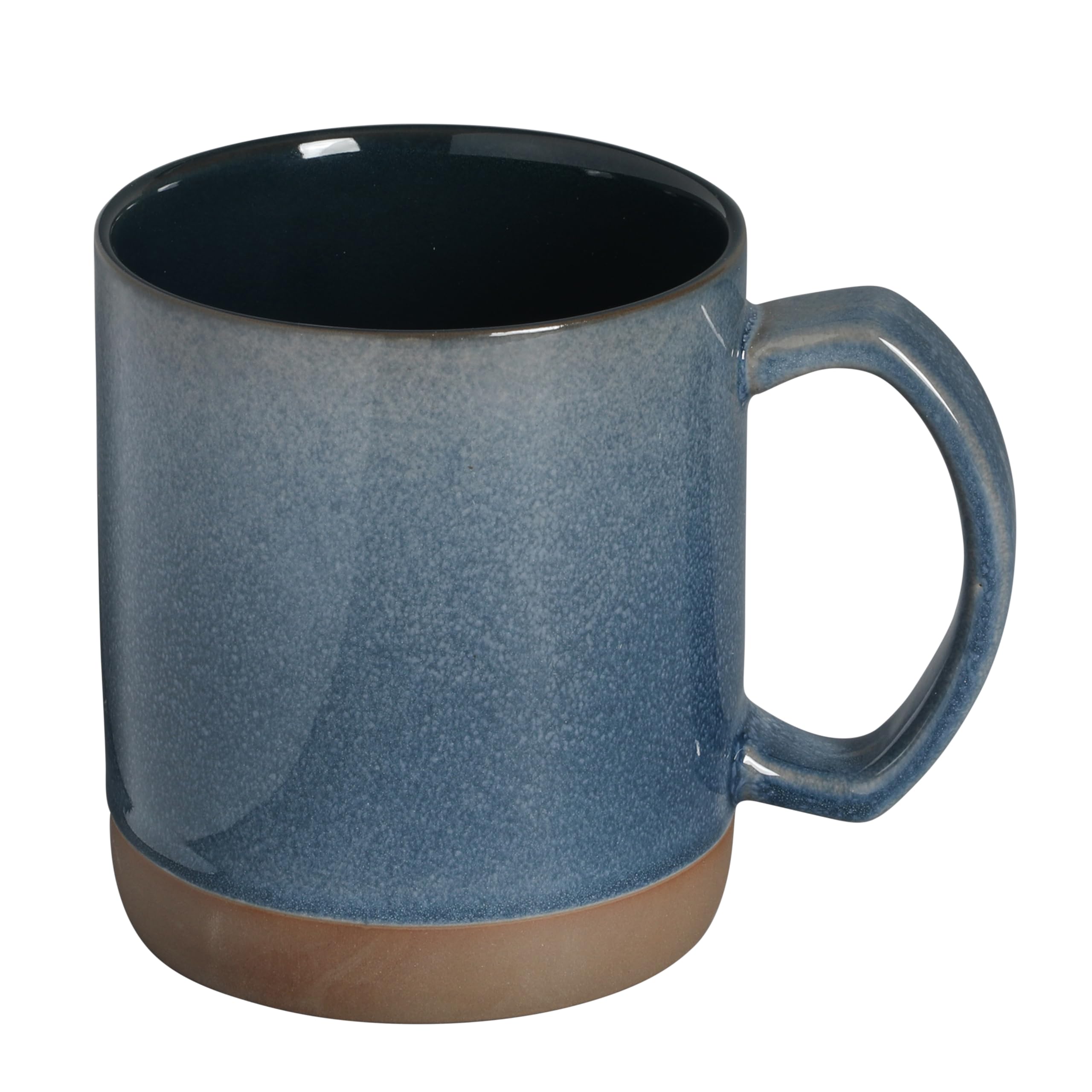 Mr. Coffee mug Dorsey vue de la base naturelle montrant texture artisanale