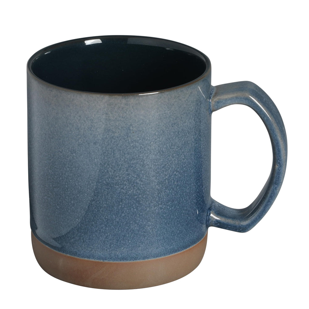 Mr. Coffee mug Dorsey vue de la base naturelle montrant texture artisanale