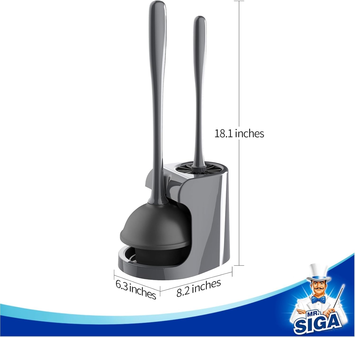 MR.SIGA gros plan poils de brosse nylon assurant nettoyage profond