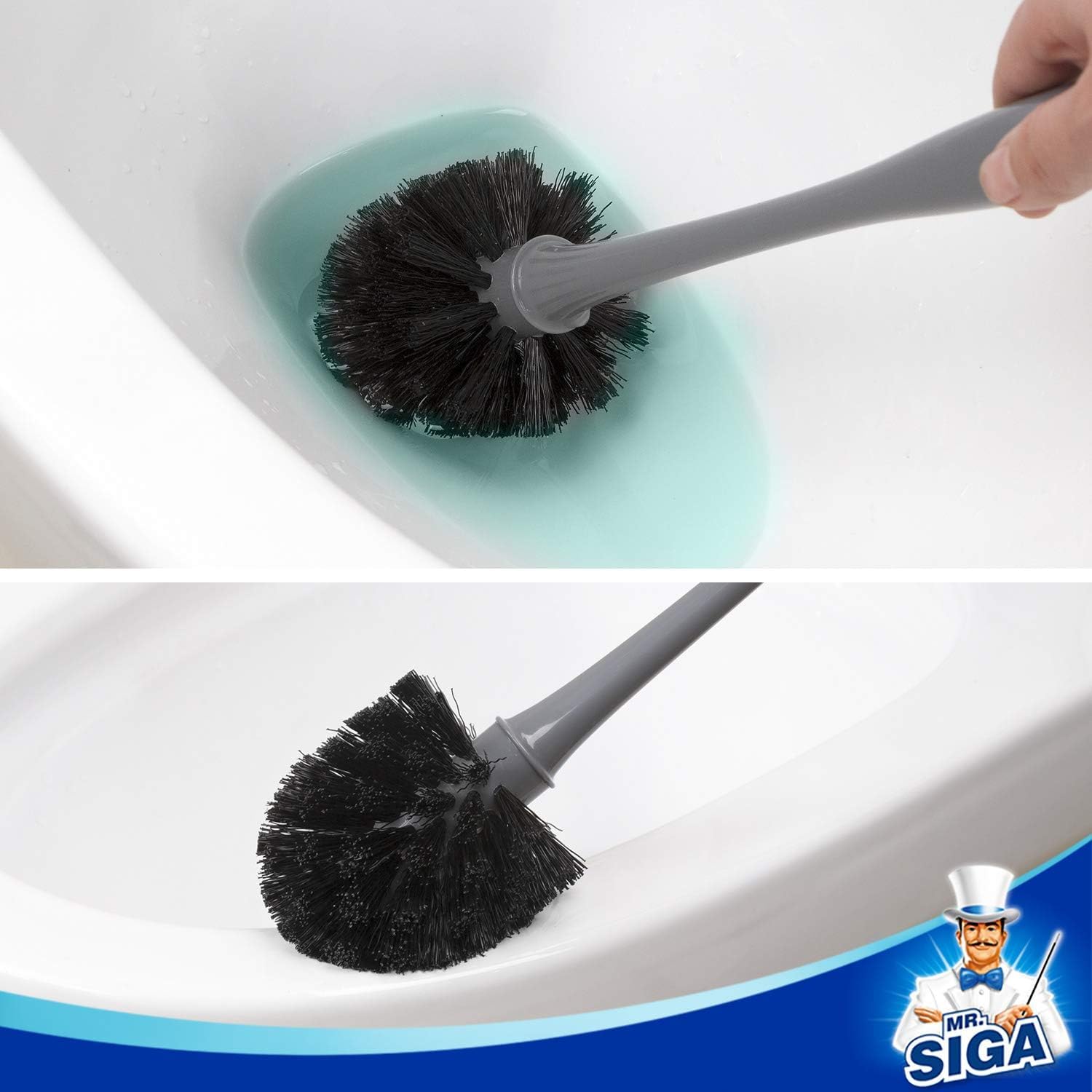 MR.SIGA brosse et piston en action pour un nettoyage efficace
