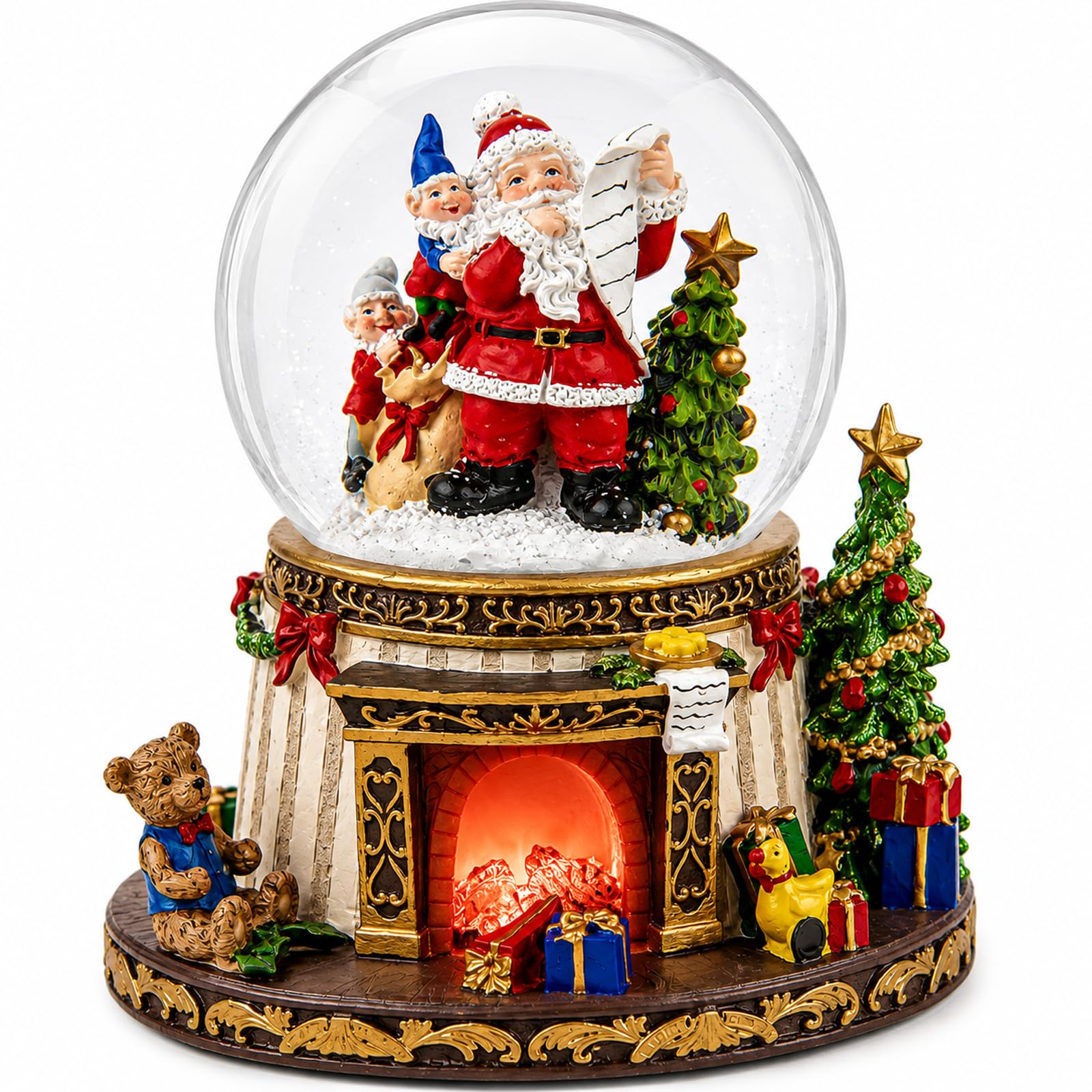 Mr.Winder Père Noël et sapin détaillés pour charme traditionnel