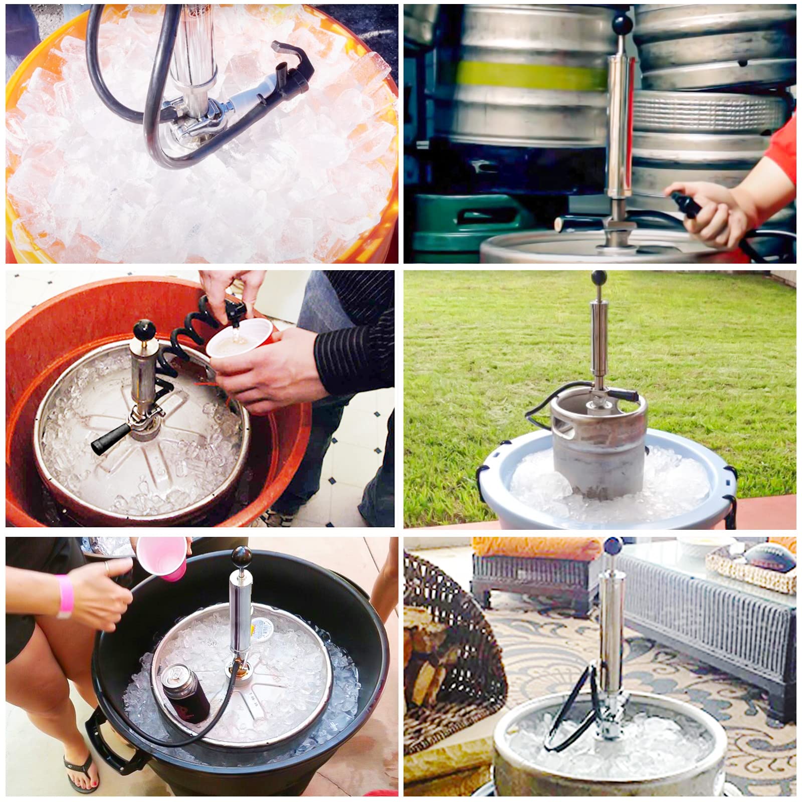 MRbrew pompe utilisée lors d’une fête en plein air pour servir la bière