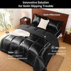 MR&HM satin brillant, look luxueux et élégant pour la chambre