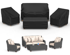 Mrrihand housse loveseat montrant protection et finition résistante