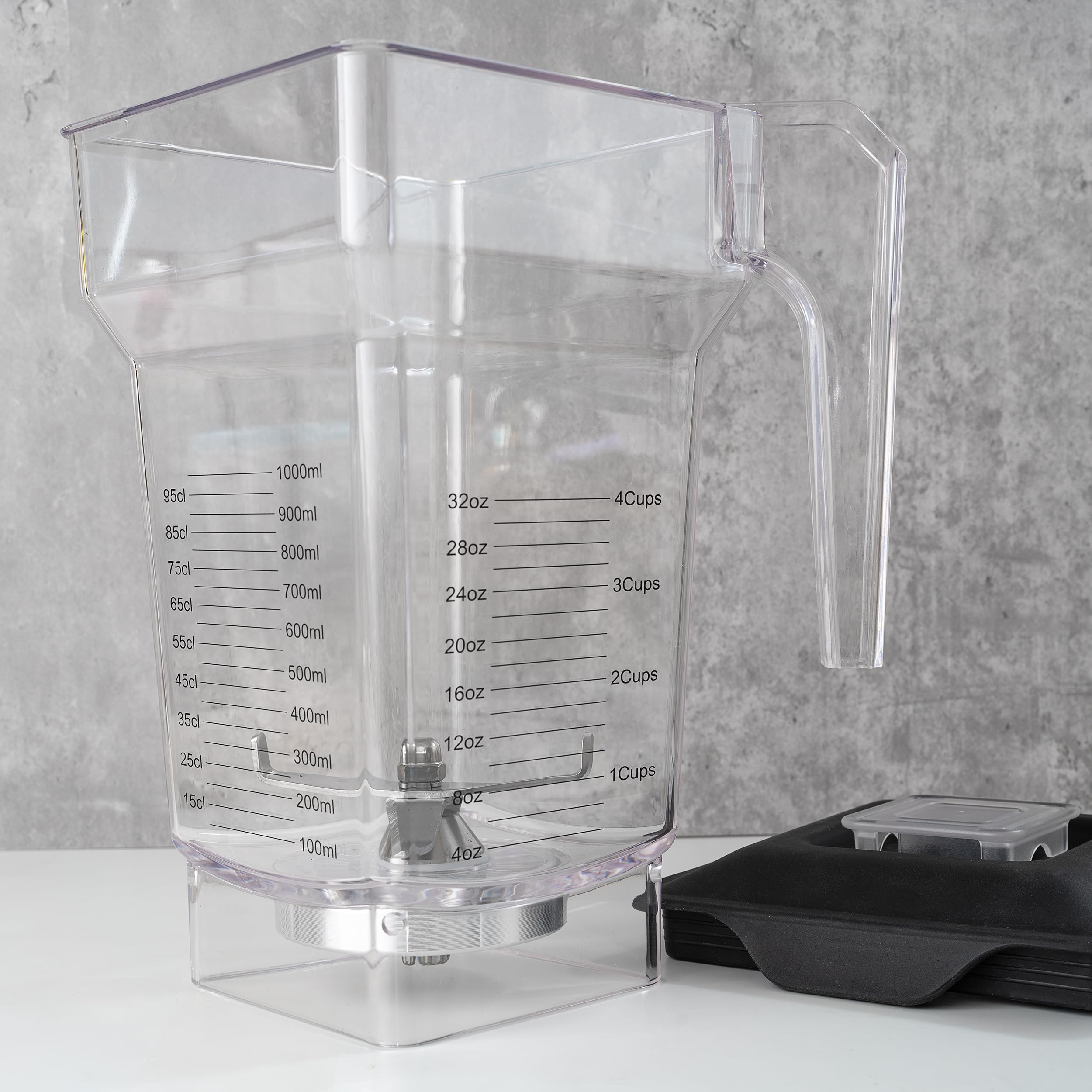 MRX Solutions comparaison d'échelle montrant la capacité 75 oz et proportions
