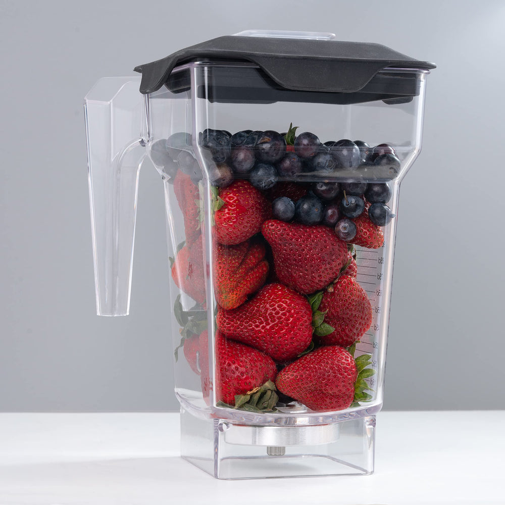 MRX Solutions pichet en cours d'utilisation sur blender Blendtec pour grandes recettes