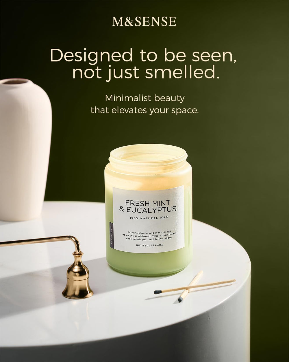M&SENSE sur bureau favorisant concentration grâce à parfum léger